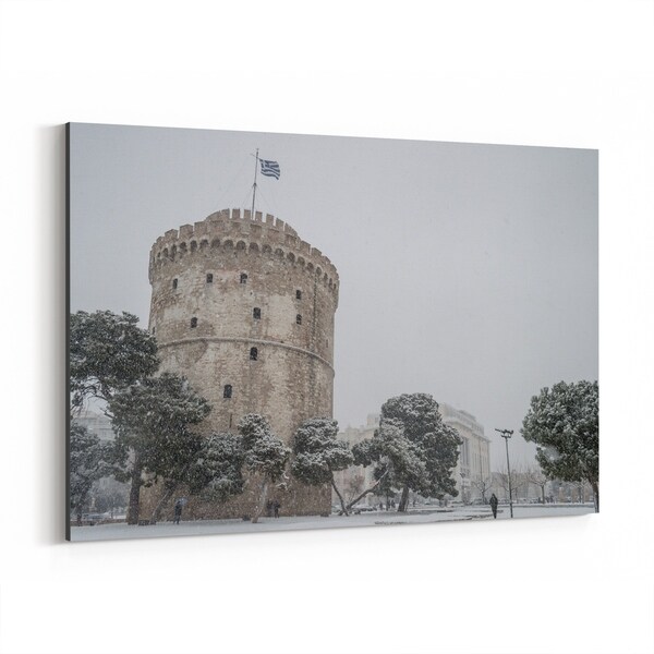 Noir Gallery Thessaloniki Greece Architecture Canvas Wall Art Print