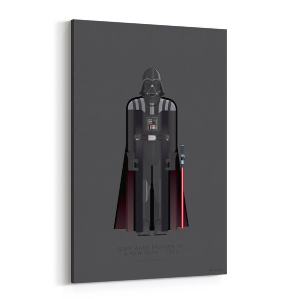 Noir Gallery Star Wars Darth Vader Illustration Canvas Wall Art Print
