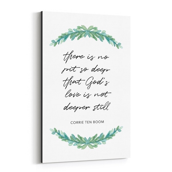 Noir Gallery Corrie Ten Boom Quote Typography Canvas Wall Art Print
