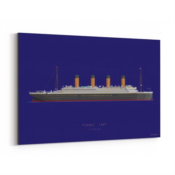 Noir Gallery Titanic Movie TV Illustration Canvas Wall Art Print