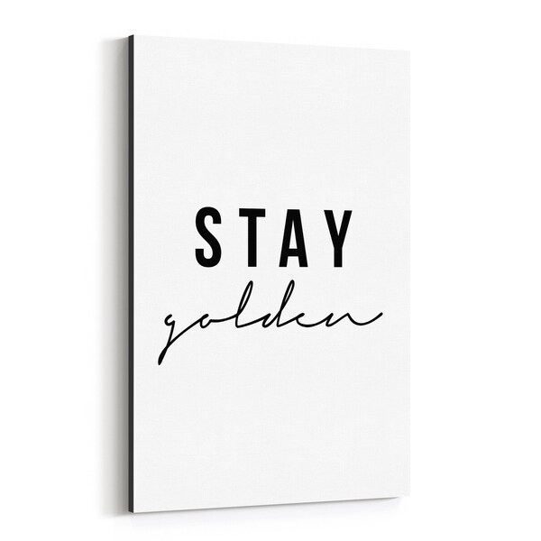 Noir Gallery Motivational Minimal Typography Canvas Wall Art Print
