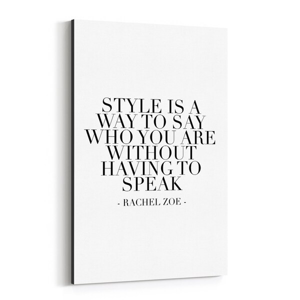 Noir Gallery Rachel Zoe Quote Typography Canvas Wall Art Print