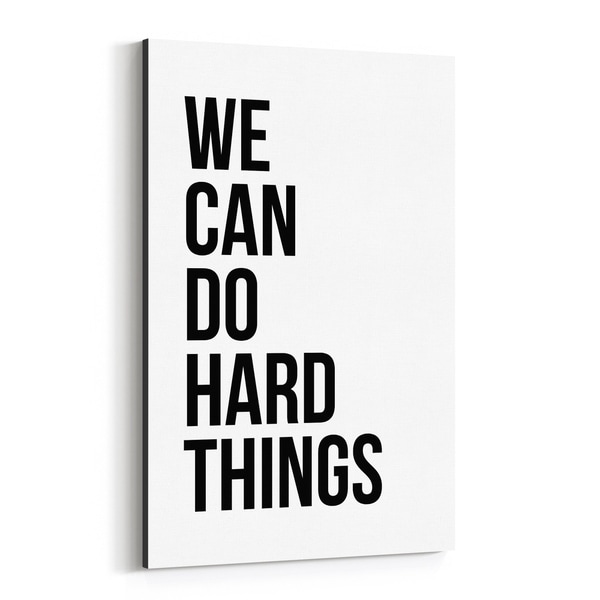 Noir Gallery Motivational Minimal Typography Canvas Wall Art Print