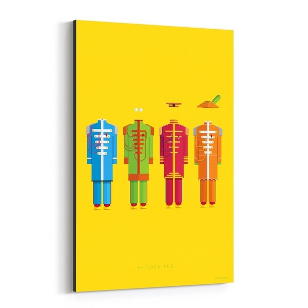 Noir Gallery The Beatles Music Illustration Canvas Wall Art Print