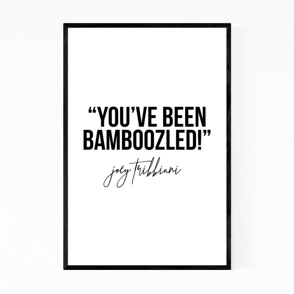 Noir Gallery Friends TV Humor Quote Typography Framed Art Print