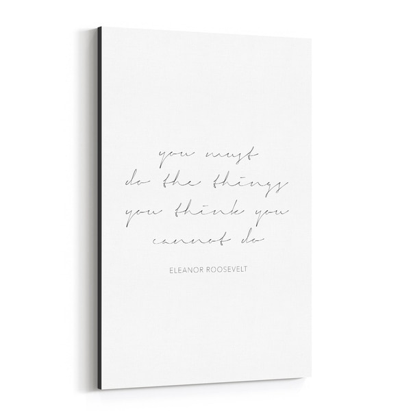 Noir Gallery Eleanor Roosevelt Quote Typography Canvas Wall Art Print