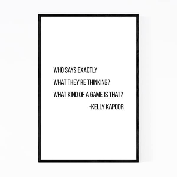 Noir Gallery The Office TV Humor Quote Typography Framed Art Print