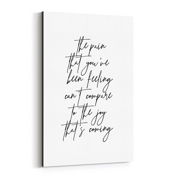 Noir Gallery Motivational Minimal Typography Canvas Wall Art Print