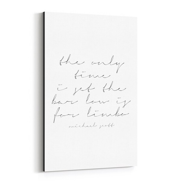 Noir Gallery The Office TV Humor Quote Typography Canvas Wall Art Print