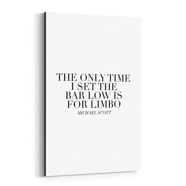 Noir Gallery The Office TV Humor Quote Typography Canvas Wall Art Print