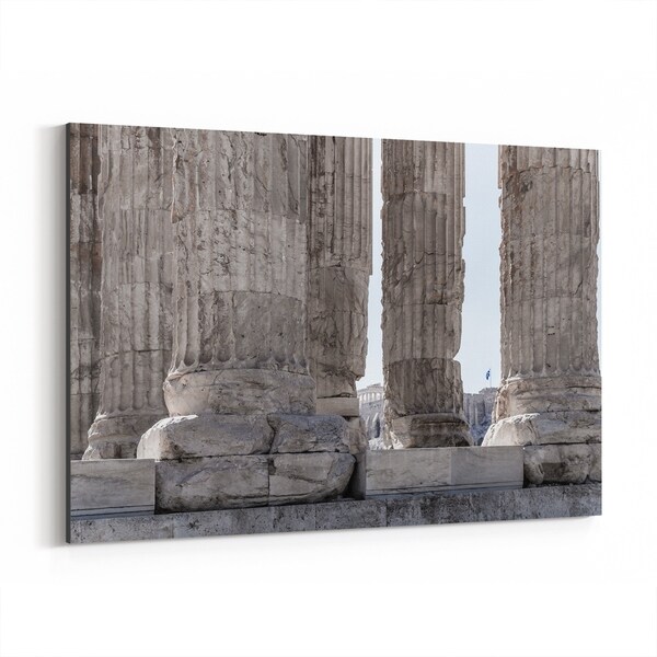 Noir Gallery Athens Greece Architecture Urban Canvas Wall Art Print