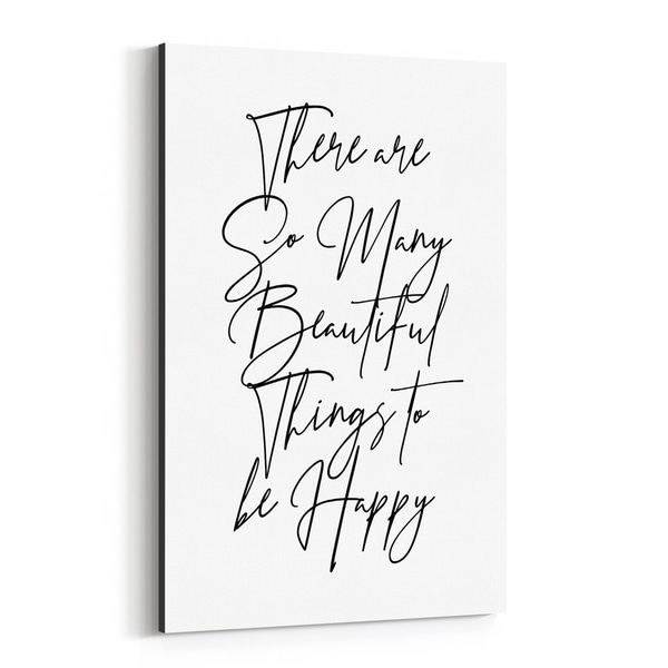 Noir Gallery Motivational Minimal Typography Canvas Wall Art Print