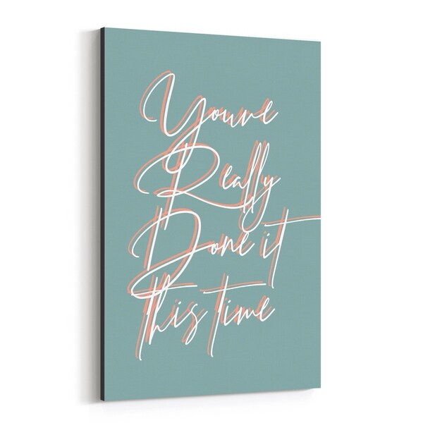 Noir Gallery Minimal Quote Typography Canvas Wall Art Print