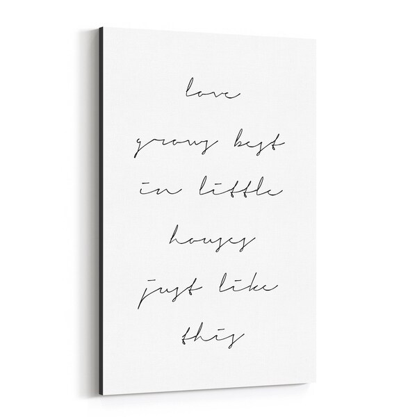 Noir Gallery Motivational Minimal Typography Canvas Wall Art Print
