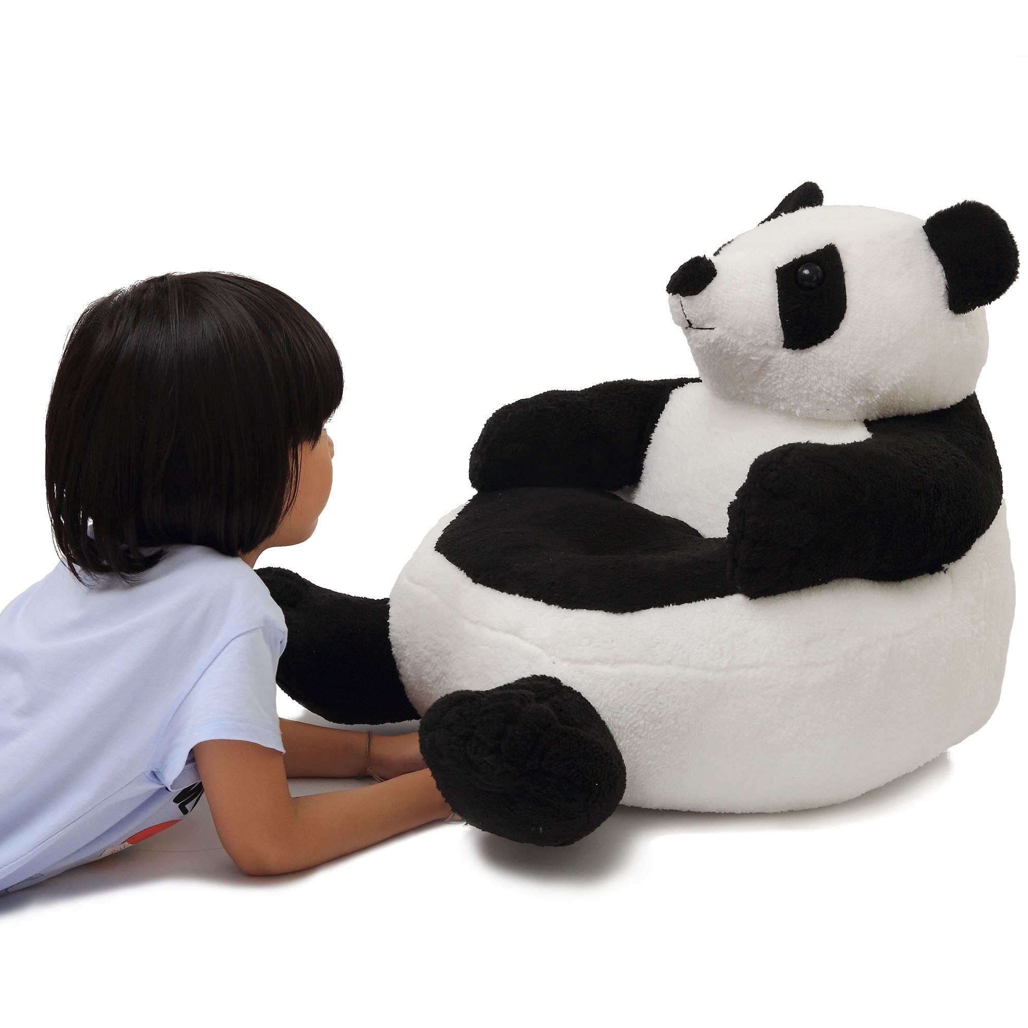 Kids Sofa Children Leather Chair w/ Armrest Toddler Lounge Bed Game Room Panda 