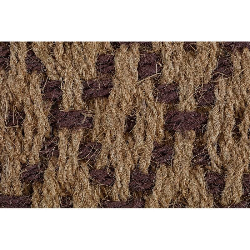 Natural and Recycled Rubber Boot Tray with Tan and Dark Brown Coir Insert