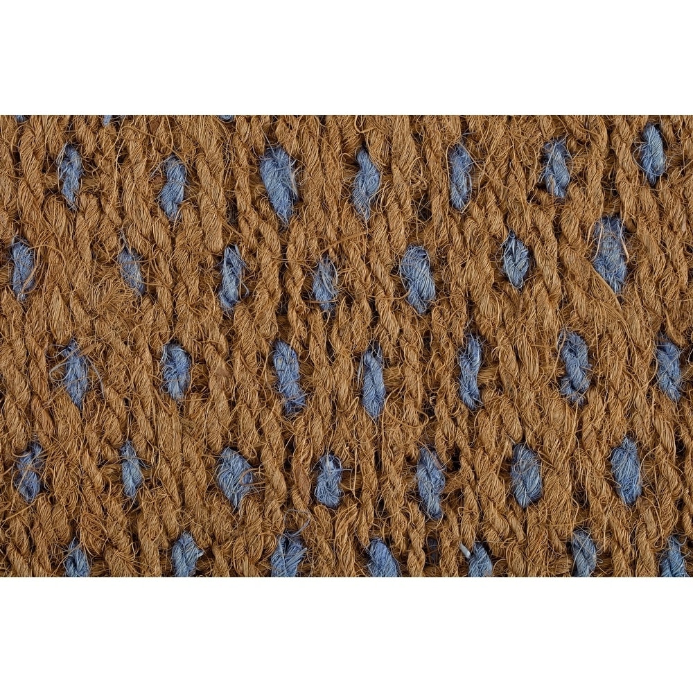 Natural and Recycled Rubber Boot Tray with Tan and Blue Coir Insert - On  Sale - Bed Bath & Beyond - 29641024