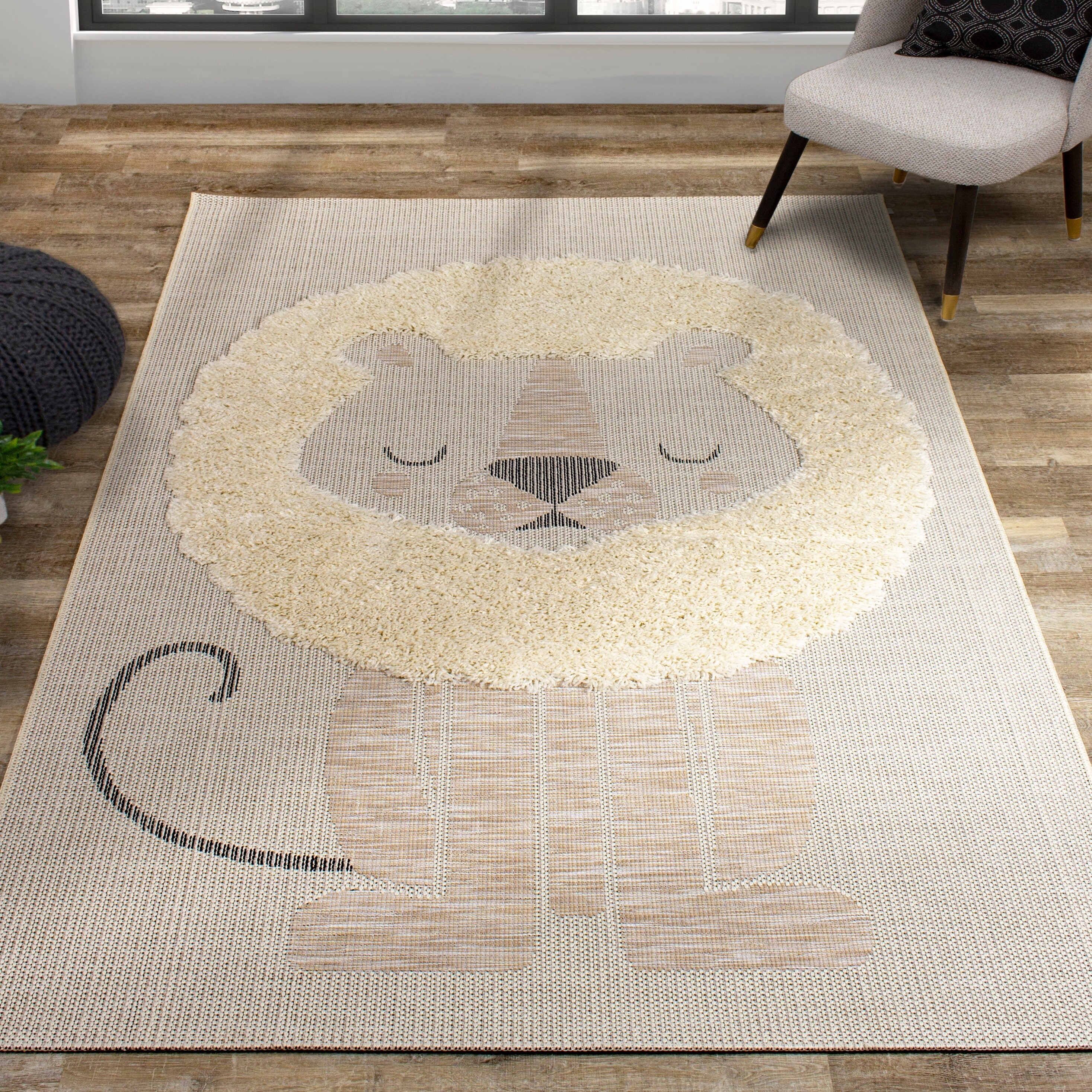 kids lion rug