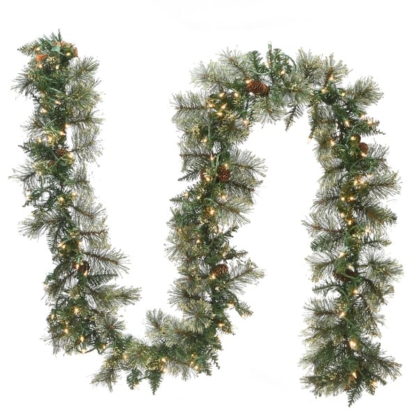 Michaelson Warm White LED Pre-Lit 18-foot Christmas Garland by