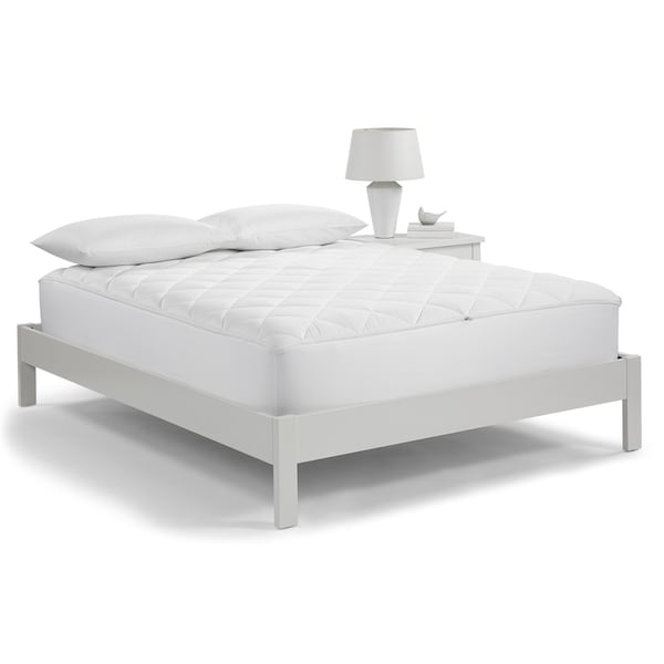 Shop Serta Extra Comfort Mattress Pad - White - On Sale ...