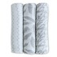 preview thumbnail 2 of 3, Cotton Muslin Swaddle Blanket-3 Pack Classic Grey - N/A