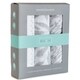 preview thumbnail 3 of 3, Cotton Muslin Swaddle Blanket-3 Pack Classic Grey - N/A