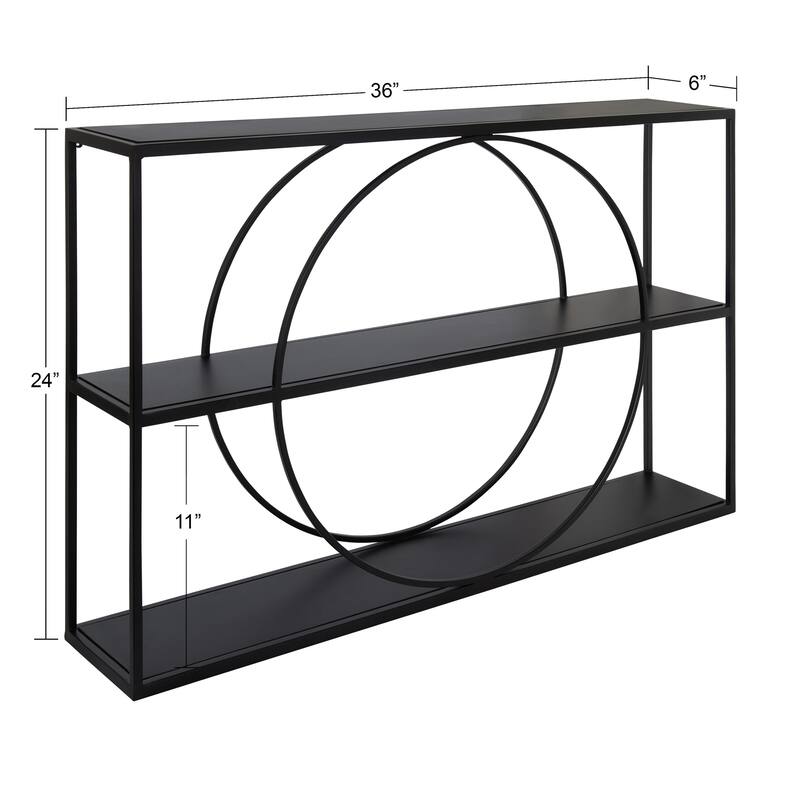 Kate and Laurel Geometric Pirzada Wall Shelf - 36x24