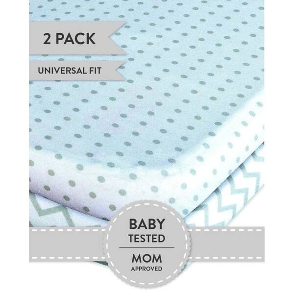 slide 2 of 4, Bassinet Sheet Set Jersey Cotton 2 Pack - Grey