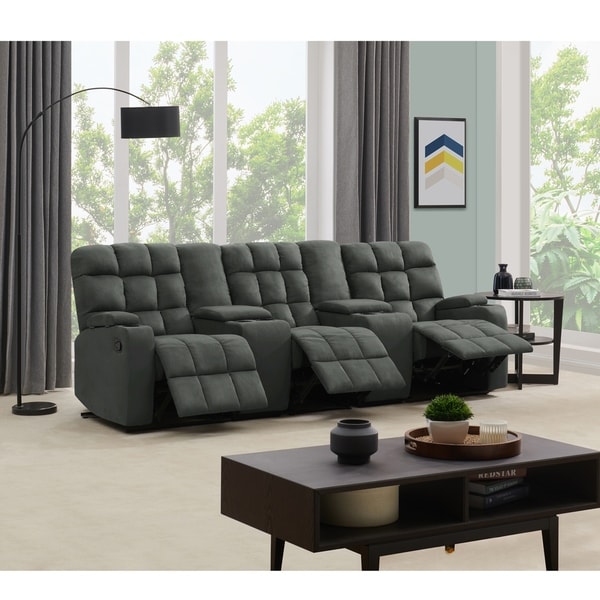 Copper Grove Bielefeld 3 Seat Recliner Sofa with Power ...