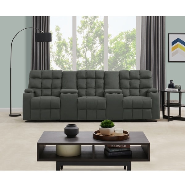 Copper Grove Bielefeld 3 Seat Recliner Sofa with Power Storage