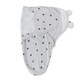 preview thumbnail 2 of 0, Adjustable Swaddle- Small-light grey dots+stars+solid 3 pk - N/A