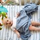 preview thumbnail 5 of 3, Cotton Muslin Swaddle Blanket 3 Pack - Blue Nautical Print - N/A