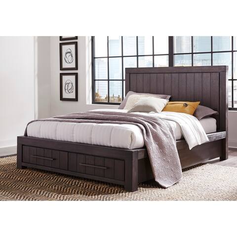 Carbon Loft Boa California King-size Two-drawer Storage Bed in Basalt Grey