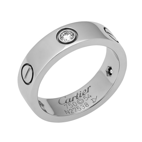 cartier 3 diamond ring