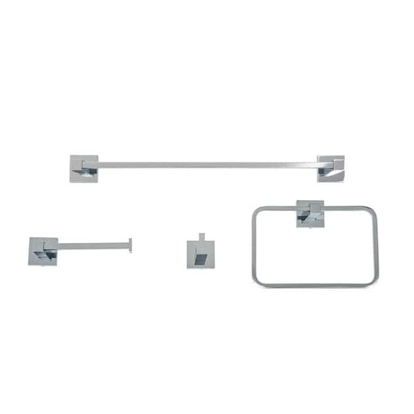 Venezia 4-Piece Bathroom Accessory Set in Polished Chrome