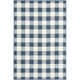 preview thumbnail 30 of 63, The Gray Barn Told Gait Indoor/Outdoor Gingham Check Area Rug 1'10" x 2'10" - Blue