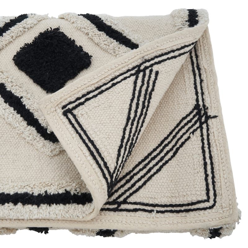 Shag Diamond Design Table Runner
