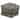 Floor Pouf With Dark Mudcloth Design