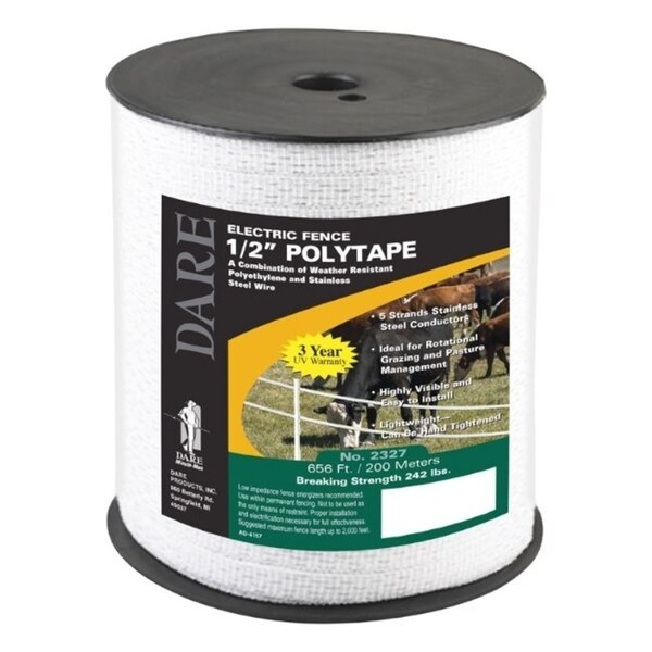 Dare Products Poly Tape 665 ft White