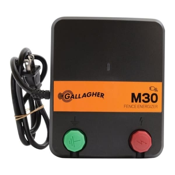 Gallagher M30 110 volt Electric Fence Energizer 5 mi. Black/Orange