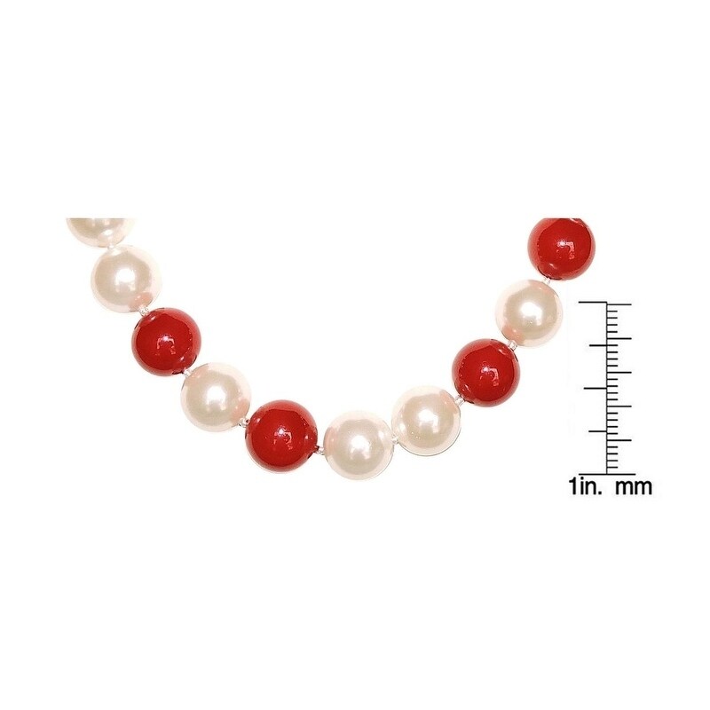 freshwater pearl white nea round red coral necklace wholesale nature 32" beads freshwater pearl white nea round red coral necklace wholesale nature 32" beads