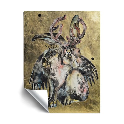 "Jackalope 2" Removable Wall Art Mural