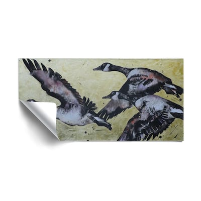 "Canada Geese IV" Removable Wall Art Mural