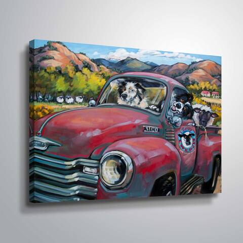 "1-800 Ewe guys" Gallery Wrapped Canvas