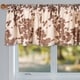 preview thumbnail 2 of 2, Glenna Jean Cow Animal Curtain Valance for Kids  Tan and White - N/A