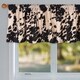 preview thumbnail 2 of 2, Glenna Jean Cow Animal Curtain Valance for Kids Window Black and White - N/A