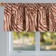 preview thumbnail 2 of 2, Glenna Jean Zebra Animal Curtain Valance for Kids   Brown and White - N/A