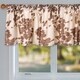 preview thumbnail 2 of 2, Cow Animal Curtain Valance for Kids Brown and White - N/A