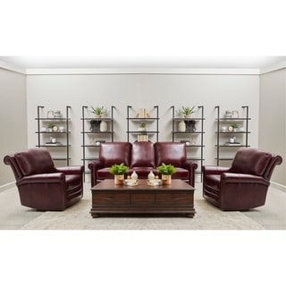 burgundy leather recliner sofa