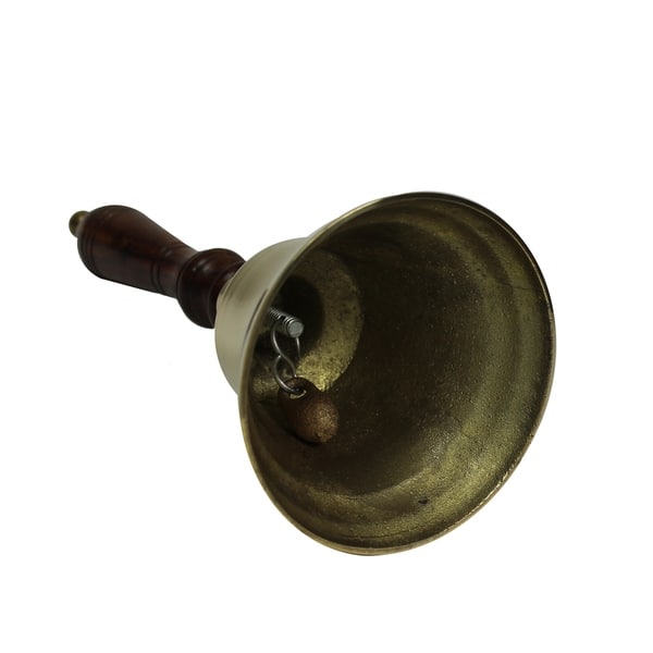 7 Inch Diameter Engravable Antiqued Brass Wall Bell – BrassBell